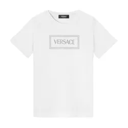Áo Phông Trẻ Em Versace 90s Vintage Logo In WhiteT-Shirt 1018342 1A12976 2W450 Màu Trắng Size 14
