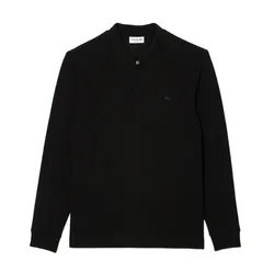 Áo Polo Dài Tay Nam Lacoste Regular Smart Paris Long Sleeve Stretch Cotton Polo Shirt PH2481-10 Màu Đen Size 4
