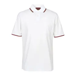 Áo Polo Nam Gucci Cotton With Logo Embroidery In White 795174 XJG5C 9733 Màu Trắng Size XS