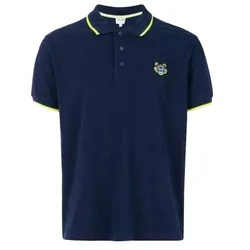 Áo Polo Nam Kenzo Tiger Crest Half Sleeve Shirt Màu Xanh Navy Size XS