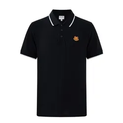 Áo Polo Nam Kenzo Tiger Embroidered Logo Màu Đen Size S