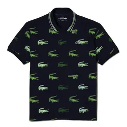 Áo Polo Nam Lacoste Golf Crocodile Print Polo Shirt DH5181 Màu Xanh Navy
