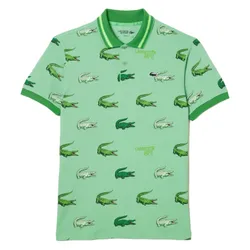 Áo Polo Nam Lacoste Golf Crocodile Print Polo Shirt DH518151BT2 PB03 Màu Xanh Green