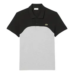 Áo Polo Nam Lacoste Regular Fit L.12.12 Petit Piqué PH2524 LY3 Màu Xám Đen Size 3