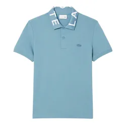 Áo Polo Nam Lacoste Slim Fit Jacquard Branded PH9538 51 HD9 Màu Xanh Blue Size 3