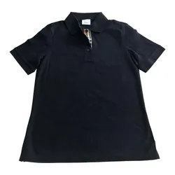 Áo Polo Nữ Burberry Check Màu Đen Size S