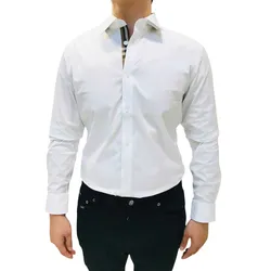 Áo Sơ Mi Nam Burberry Cotton Formal In White 8091432 Màu Trắng Size XS