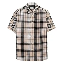 Áo Sơ Mi Nam Burberry SS Shefford Modern Beige Màu Be Size XS