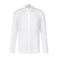 Áo Sơ Mi Nam Dior Oblique Shirt White Cotton Jacquard 013C502A4743_C080 Màu Trắng Size 38