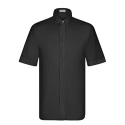 Áo Sơ Mi Nam Dior Oblique Short-Sleeved Shirt Black Cotton Jacquard 013C503A4743_C989 Màu Đen Size 38