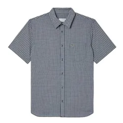 Áo Sơ Mi Nam Lacoste Men's Checkered Regular Fit Shirt Màu Xanh Navy Size 38