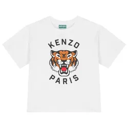 Áo Thun Kenzo With Logo T-shirt K61137 10P Màu Trắng Size 14Y