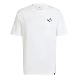 Áo Thun Nam Adidas Lounge Graphic Slides JC5282 Tshirt Màu Trắng Size XS