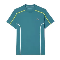 Áo Thun Nam Lacoste Men's Ultra Dry Piqué Tennis TShirt TH7545-IY4 Màu Xanh Size 2