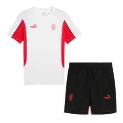 Bộ Quần Áo Cộc Tay Nam Puma AC Milan Ftblarchive Màu Đen/Trắng Size S (Form Âu)