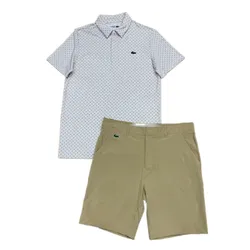 Bộ Quần Áo Nam Lacoste Printed In Recycled Polyester DH5175 20 MBI/FH7396 10 02S Màu Trắng - Nâu Size S