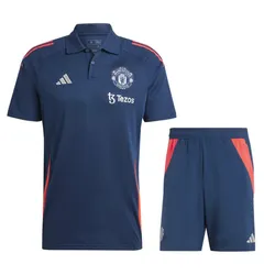 Bộ Thể Thao Nam Adidas Manchester United Tiro 24 Màu Xanh Size S (Form Âu)