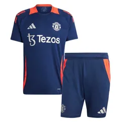 Bộ Thể Thao Nam Adidas Manchester United Tiro 24 ‘Night Indigo’ IT2010/IT2027 Màu Xanh Blue Size S (Form Âu) (Quần up size)