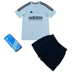 Bộ Thể Thao Nam Adidas Sportwear Short Màu Xanh Đen Size S  (Form Âu) (Quần Up Size)