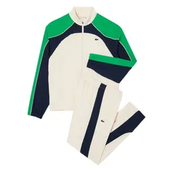 Bộ Thể Thao Nam Lacoste Men's Stretch Tennis Tracksuit WH8973 HI9 Màu Trắng Phối Xanh Size 3