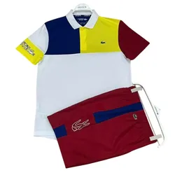 Bộ Thể Thao Nam Lacoste Sport Men's Color Block Màu Trắng/Đỏ