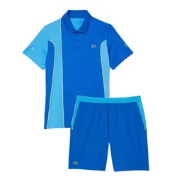 Bộ Thể Thao Nam Lacoste Sport X Novak Djokovic Colorblock GH9354/DH3543 Màu Xanh Blue Size 4