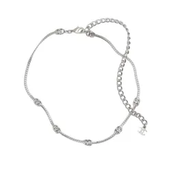 Dây Chuyền Nữ Chanel CC Elegant Fashion Choker With Mark Màu Bạc
