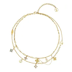 Dây Chuyền Nữ Louis Vuitton LV Blooming Necklace Gold Hardware Màu Vàng Gold
