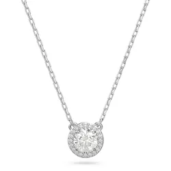 Dây Chuyền  Swarovski Constella Pendant Round Cut, Pavé, White, Rhodium Plated 5636264 Màu Bạc