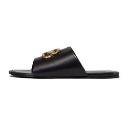 Dép Balenciaga Oval BB Mule Sandals Màu Đen Size 35.5