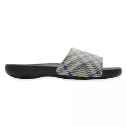 Dép Nam Burberry Dive Slide Check Black Màu Đen Be Size 39