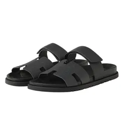 Dép Nam Hermès Chypre Sandal Gris Orage H222857ZH6I410 Màu Xám Size 39