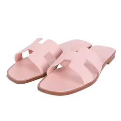 Dép Nữ Hermès Oran Sandals Rose Màu Hồng Size 37