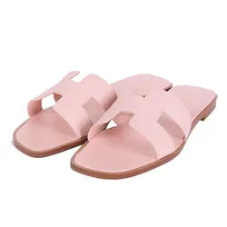 Dép Nữ Hermès Oran Sandals Rose Màu Hồng Size 38