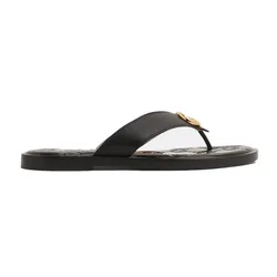Dép Xỏ Ngón Nữ Gucci Interlocking G Thong Sandals 695207A3N001000 Màu Đen Size 35