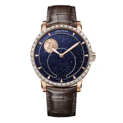 Đồng Hồ Nam Agelocer Moon Phases 6406F2 Màu Nâu