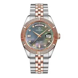 Đồng Hồ Nam Carnival 8190G-CH-DK Màu Bạc Vàng Hồng