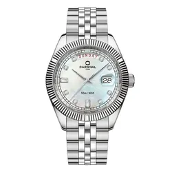 Đồng Hồ Nam Carnival 8190G-VT-TK Watch Màu Bạc