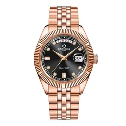 Đồng Hồ Nam Carnival Quartz Watch 8190G-VH-D Màu Vàng Hồng