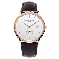 Đồng Hồ Nam Frederique Constant Slimline FC-245V5S4 Màu Nâu Nâu Trắng