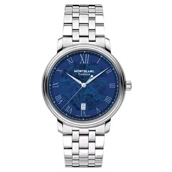 Đồng Hồ Nam Montblanc 131275 Màu Xanh Bạc