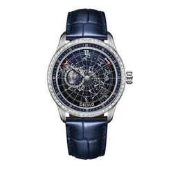 Đồng Hồ Nam Oblvlo Luminous Earth Star GC-SW-SLSL Màu Xanh Navy