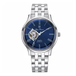 Đồng Hồ Nam Olym Pianus Watch OP99141-71.1AGS-X Màu Bạc/Xanh