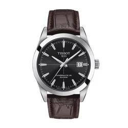 Đồng Hồ Nam Tissot Gentleman Powermatic 80 Silicium T127.407.16.051.01 (T1274071605101) Màu Nâu Đen