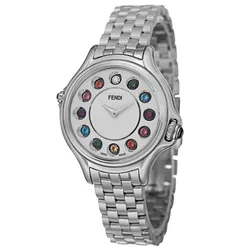 Đồng Hồ Nữ Fendi Crazy Carats F107024000T05 33mm Màu Bạc