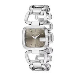 Đồng Hồ Nữ Gucci G-Gucci Small Brown Dial Silver Tone YA125507 Màu Bạc - Nâu