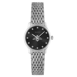 Đồng Hồ Nữ Gucci G-Timeless Watch 29mm YA1265020 Màu Bạc Đen