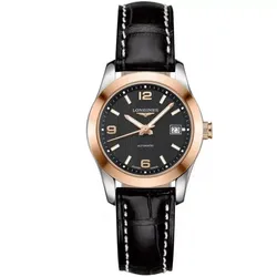 Đồng Hồ Nữ Longines Conquest L2.285.5.56.3 Màu Đen - Vàng Hồng