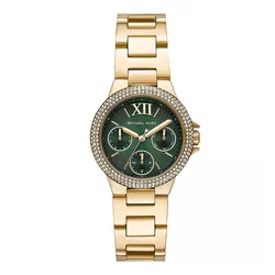 Đồng Hồ Nữ Michael Kors MK Camille Green Tone Watch 33mm MK6981 Màu Xanh Vàng