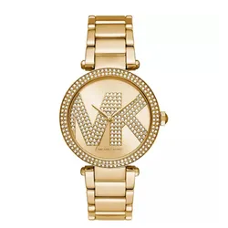 Đồng Hồ Nữ Michael Kors MK Pavé Gold-Tone Logo Watch 39mm MK6659 Màu Vàng